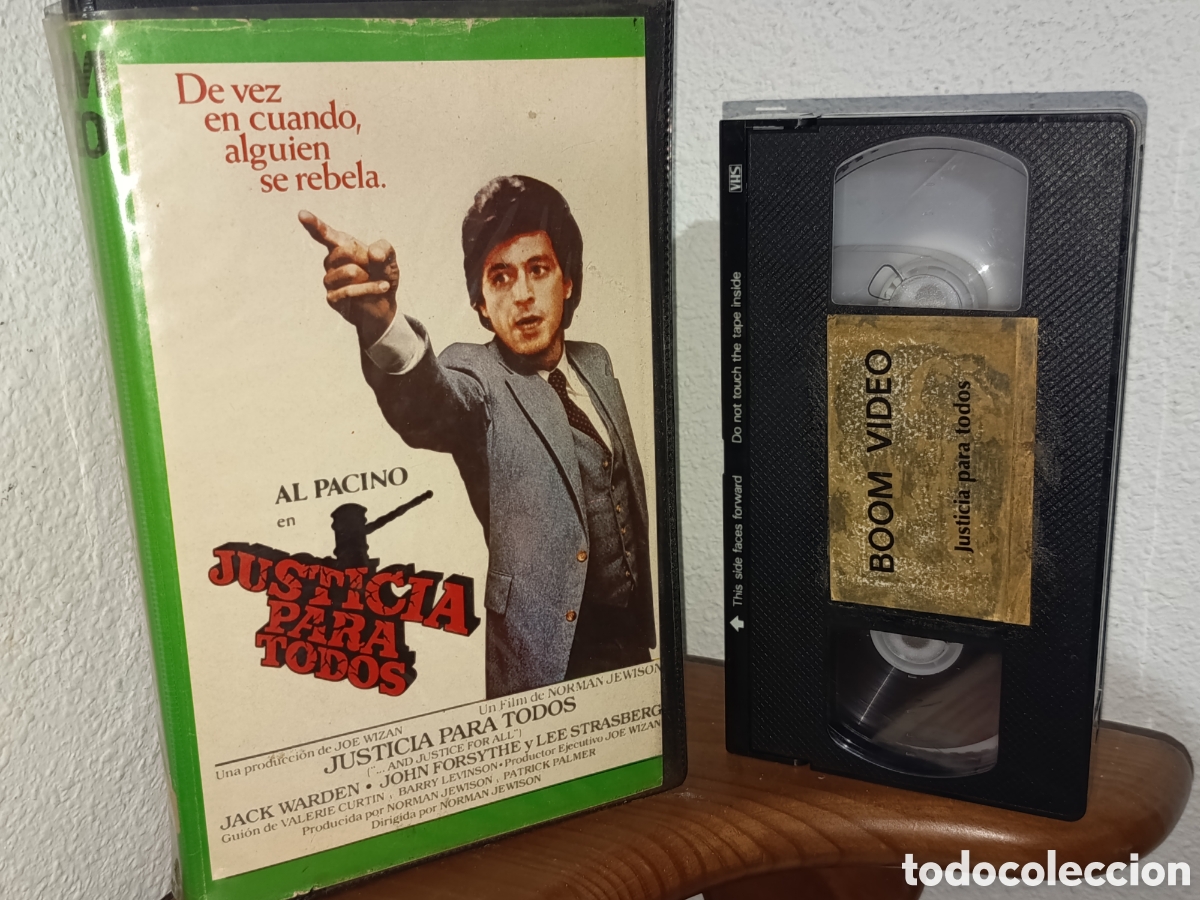 Cine: Justicia para todos. Al pacino. Pel&iacute;cula VHS