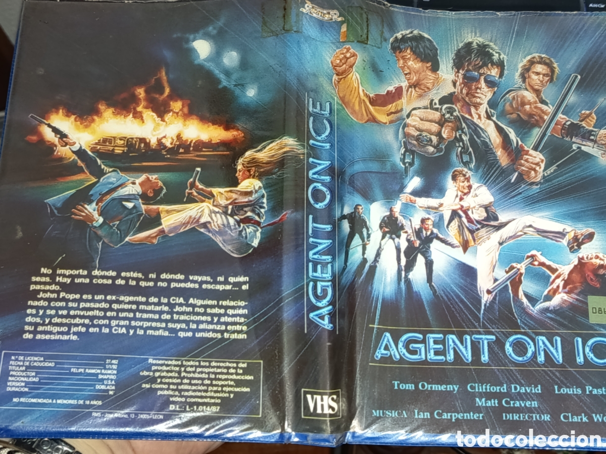Cine: Agent on ice. Pel&iacute;cula VHS - Foto 2
