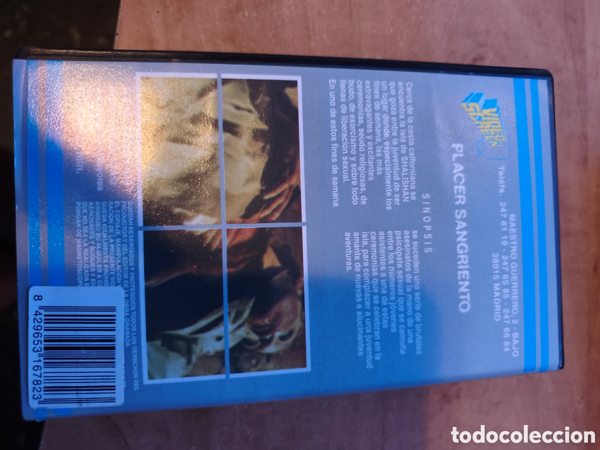 Cine: Placer sangriento vhs - Foto 2