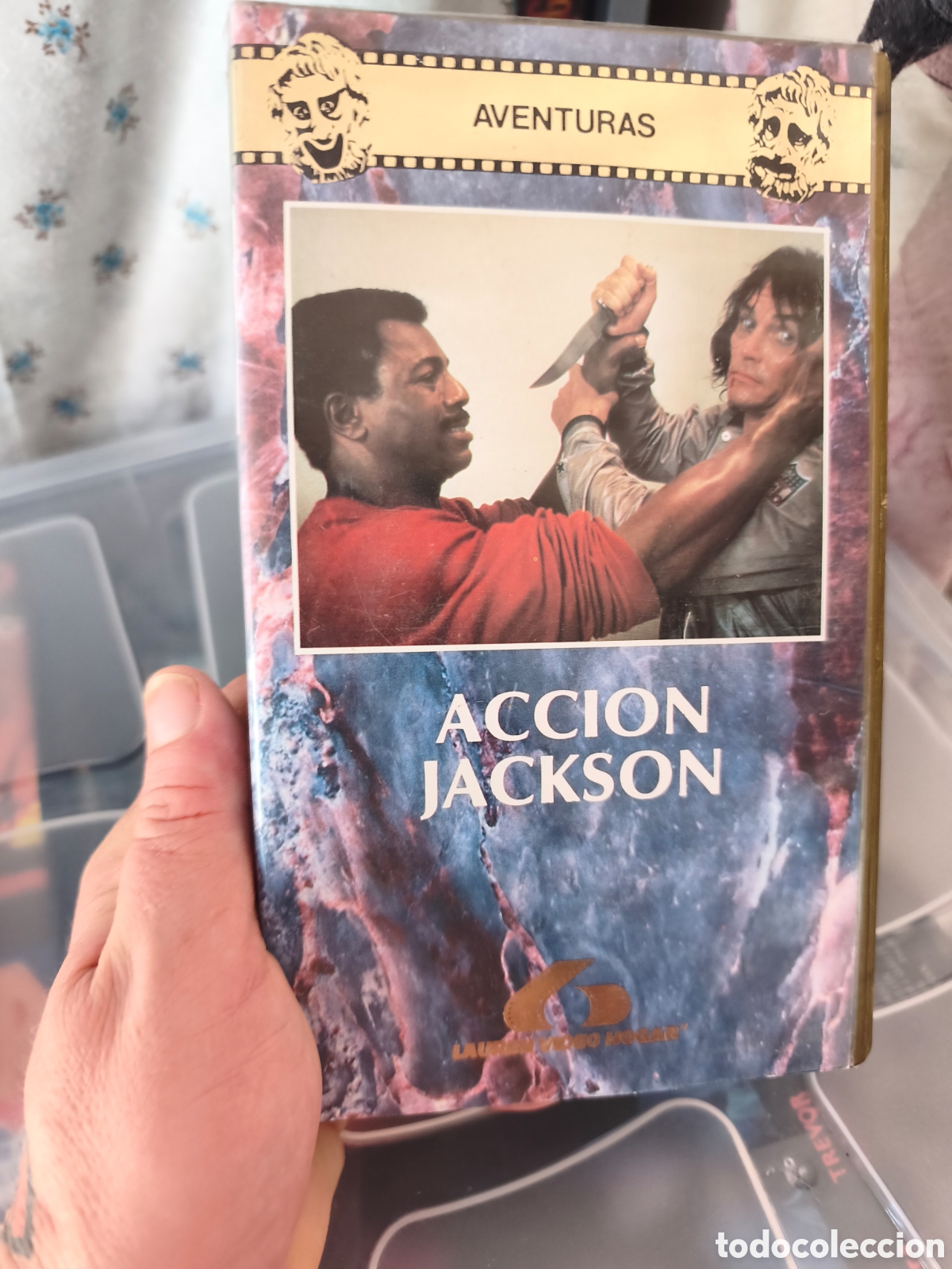 Cine: Acci&oacute;n Jackson vhs Lauren video hogar