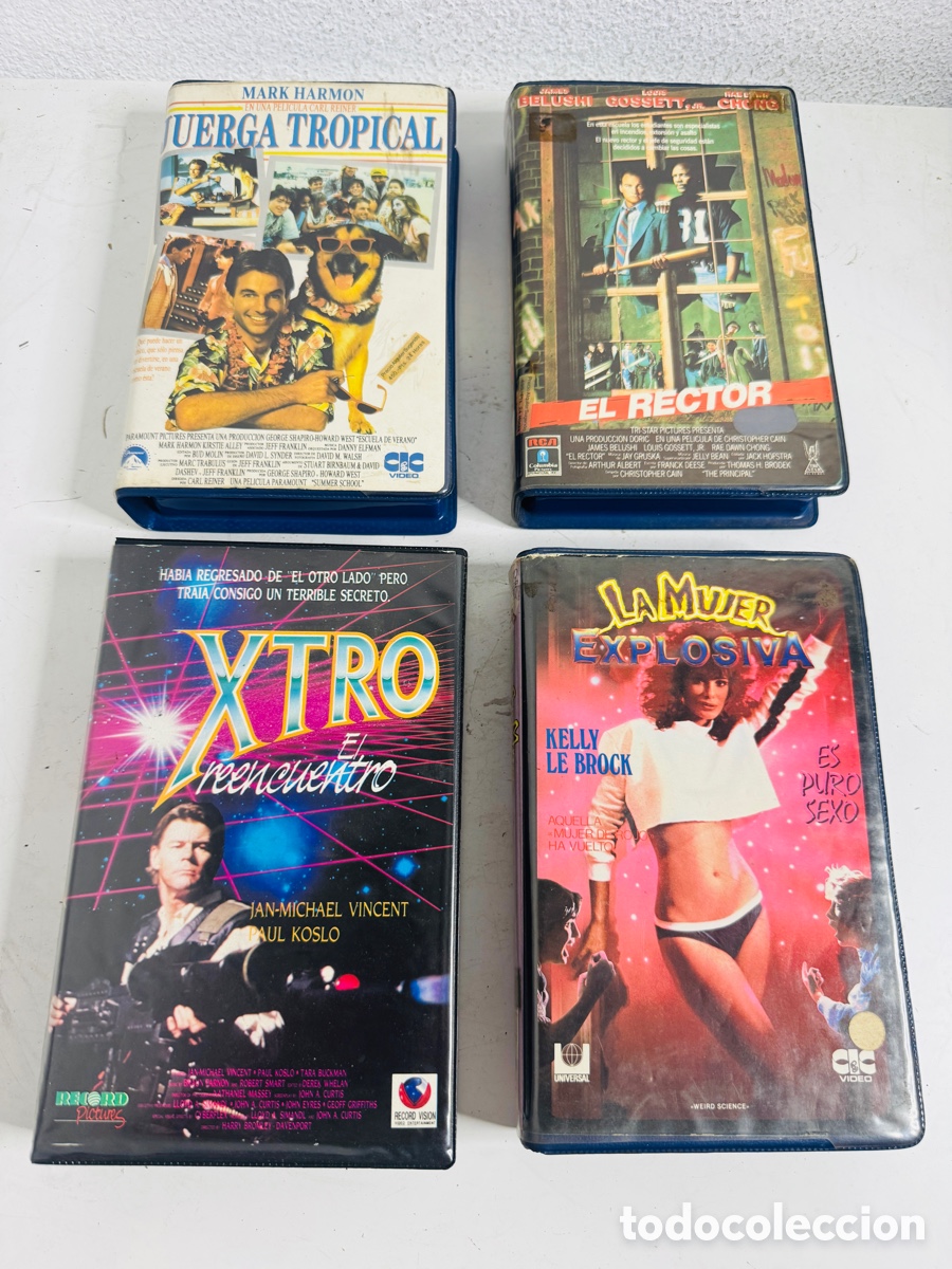 Cine: Lote 4 Pel&iacute;culas VHS 1980s