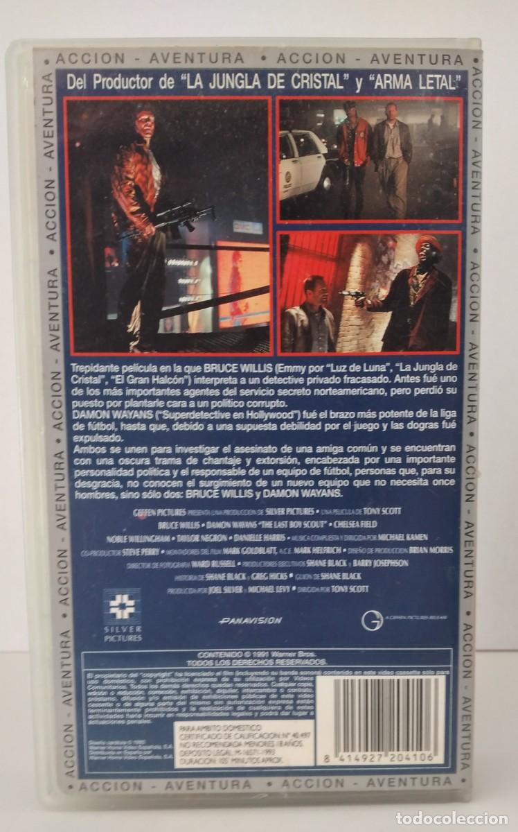 Cine: VHS: El &uacute;ltimo boy Scout -Bruce Willis - Foto 2