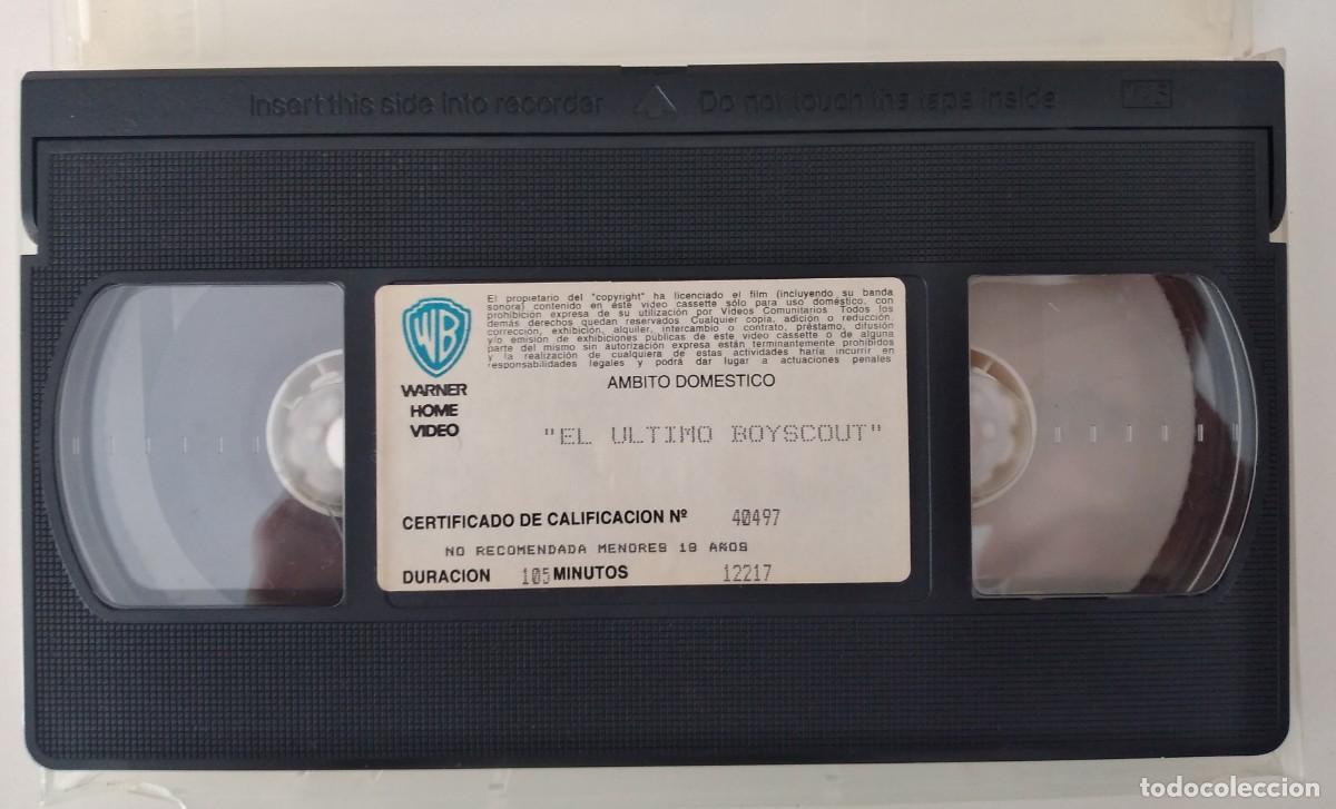 Cine: VHS: El &uacute;ltimo boy Scout -Bruce Willis - Foto 3