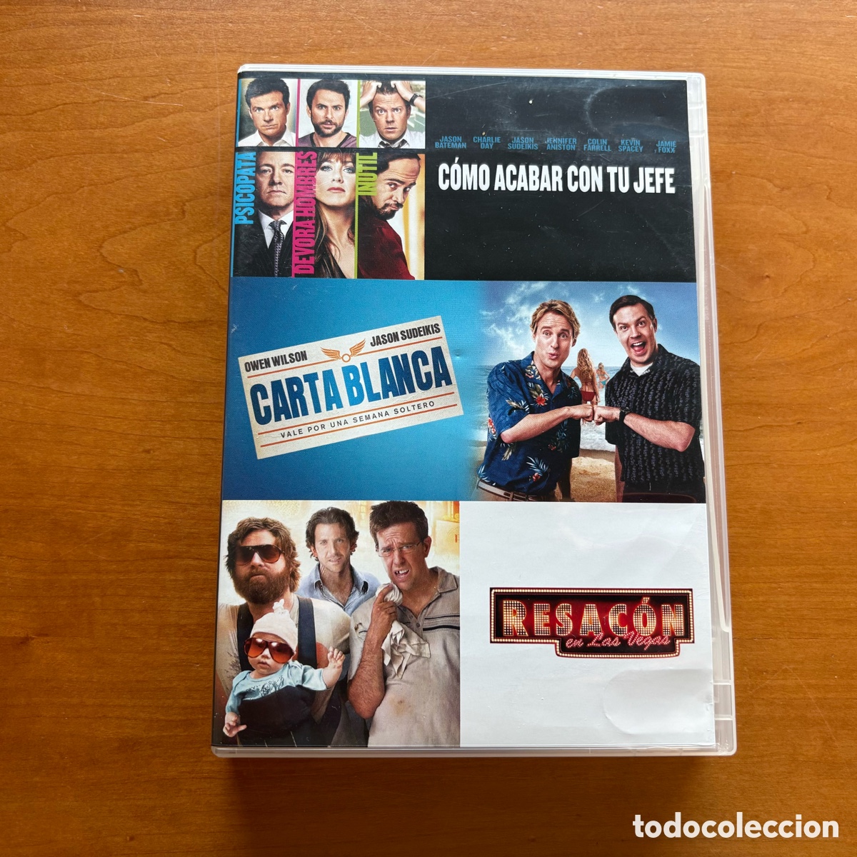 Cine: DVD Pel&iacute;culas C&oacute;mo Acabar con tu Jefe - Carta Blanca - Resac&oacute;n en Las Vegas