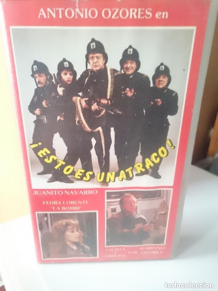 Cine: VHS - &iexcl;ESTO ES UN ATRACO! -ANTONIO OZORES - JUANTIO NAVARRO-- 1987 -AUDIO MAL MUY BAJO