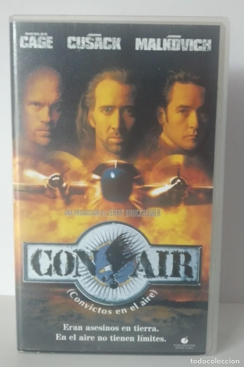 Cine: VHS: Con Air -Nicolas Cage; John Cusack; John Malkovich