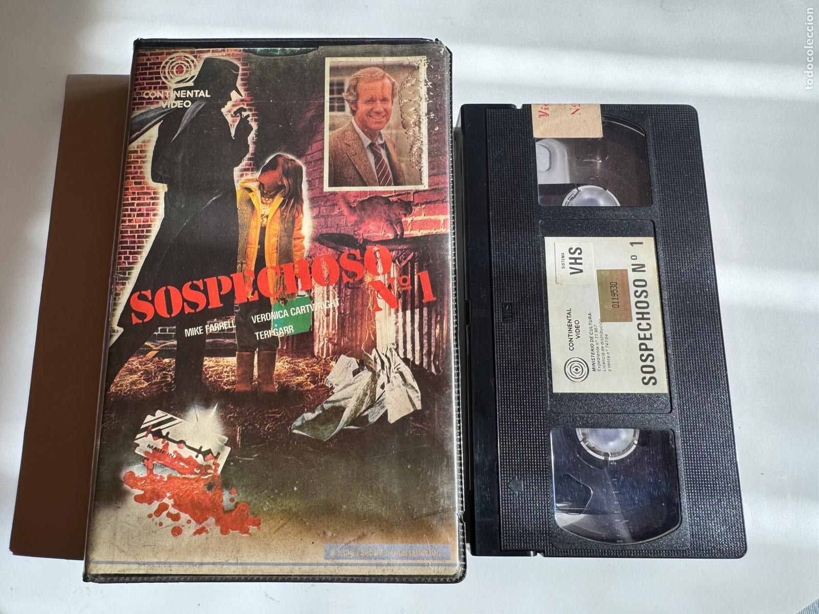 Cine: PELICULA VHS SOSPECHOSO N 1 NUMERO 1 A&Ntilde;O 1984 MIKE FARREL VERONICA CARTWRIGHT