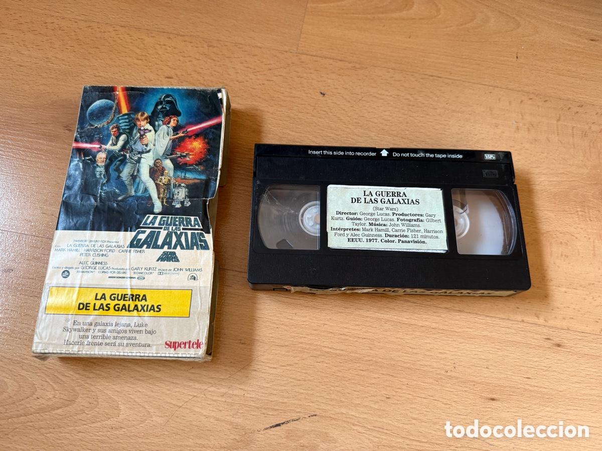 Cine: VHS. LA CUERRA DE LA GALAXIAS. Grabaciom TV. a&ntilde;os 80/90