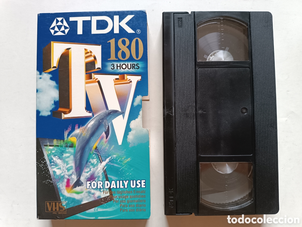 Cine: Cinta video VHS - para ver o reusar - Videocassette - leer descripci&oacute;n - TDK E-180 -