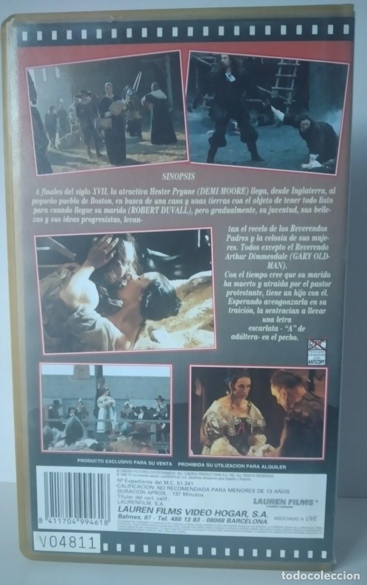 Cine: VHS: La letra escarlata - Foto 2
