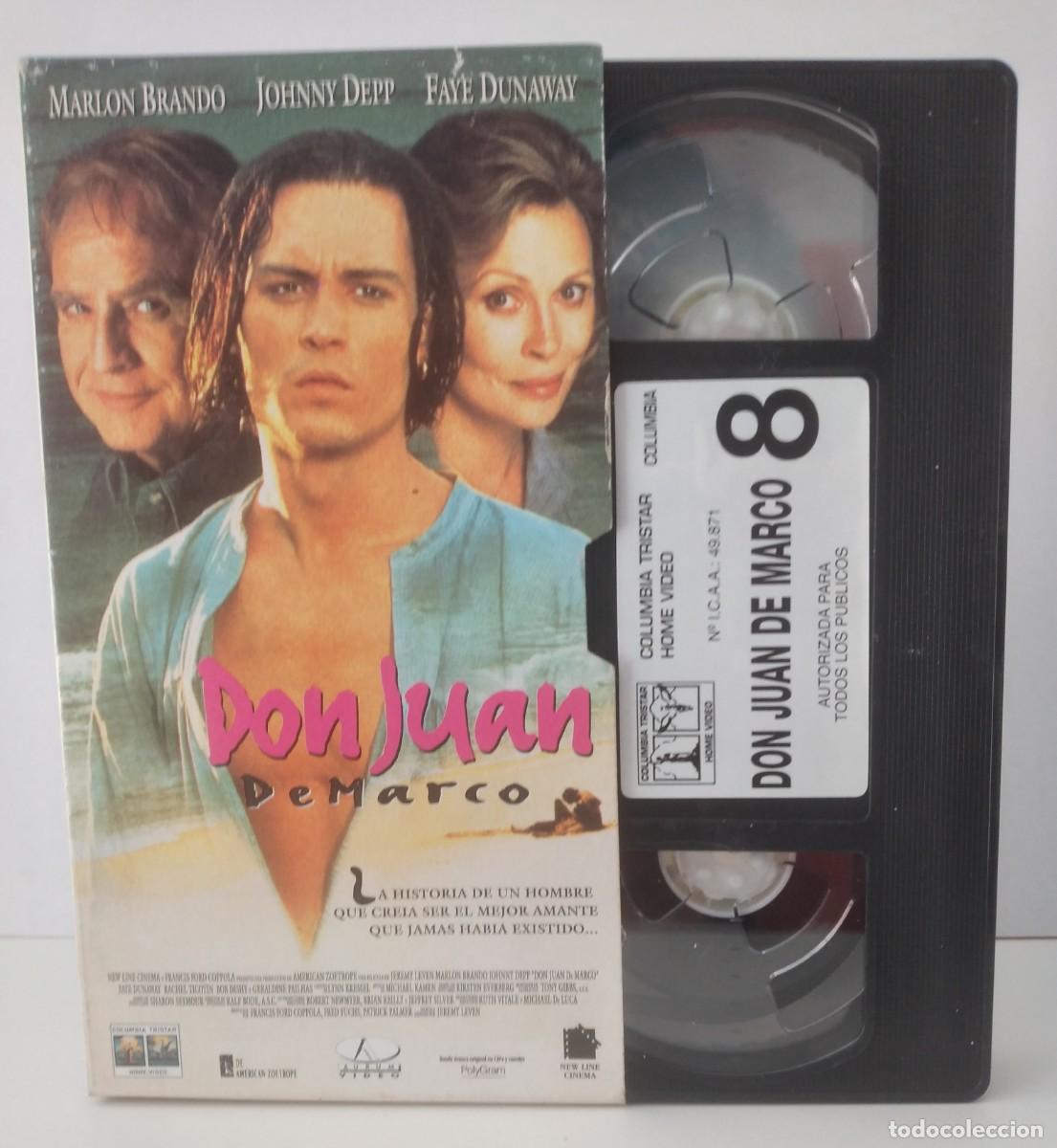 Cine: VHS: Don Juan de Marco -Marlon Brando; Johnny Depp