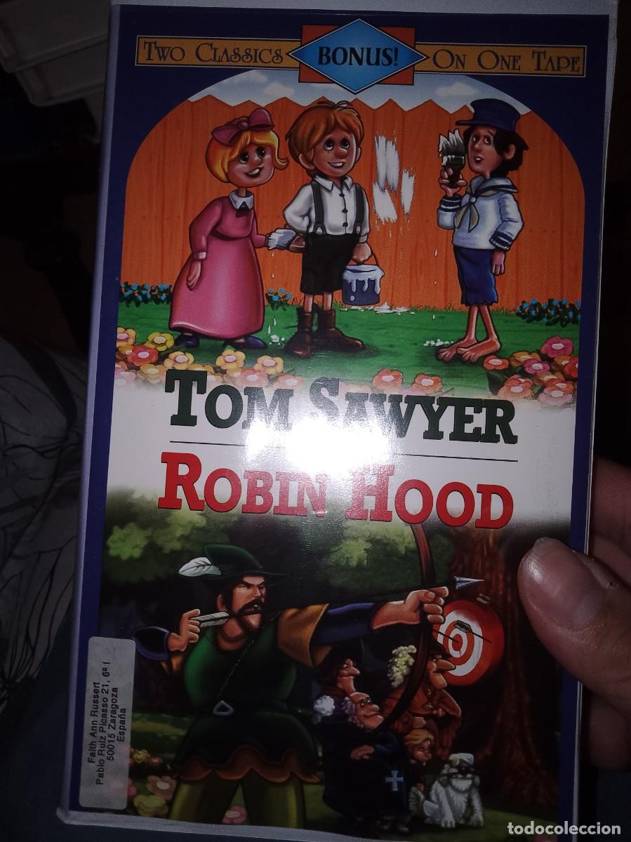 Cine: Tom sawyer and Robin hood vhs caja grande rrareza