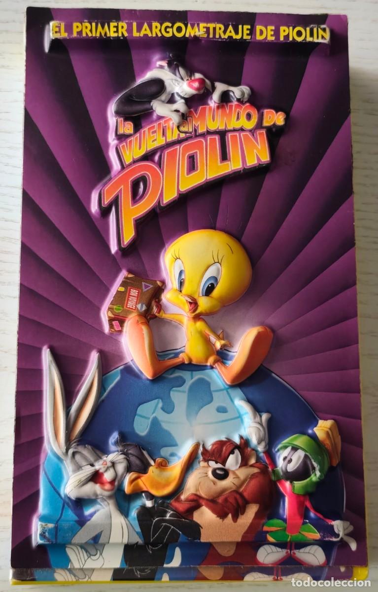 Cine: CINTA VHS: LA VUELTA AL MUNDO DE PIOL&Iacute;N - CON LA CAR&Aacute;TULA EN RELIEVE