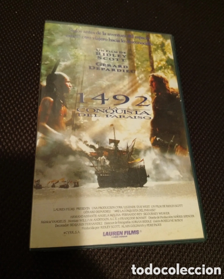Cine: 1492 conquista del para&iacute;so vhs