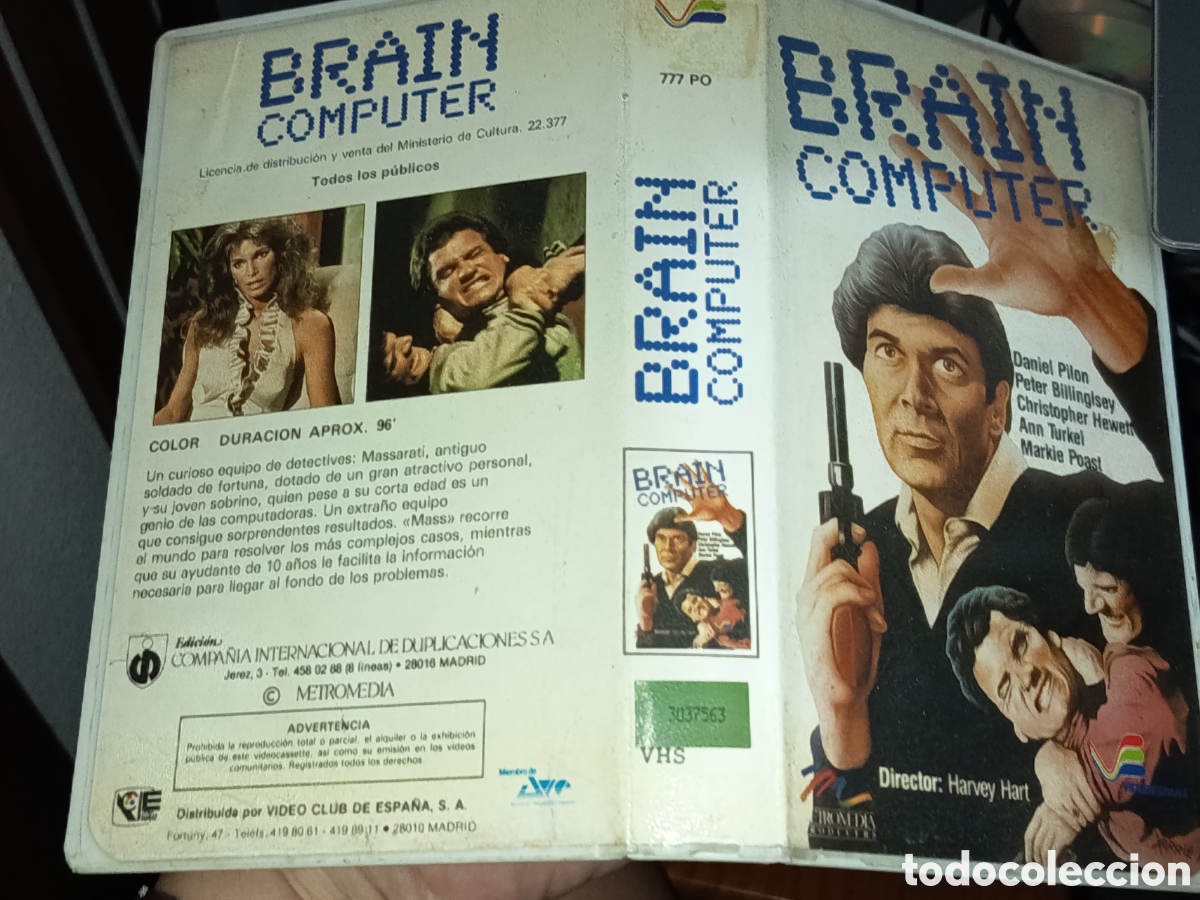 Cine: Brain computer. Pel&iacute;cula VHS - Foto 2