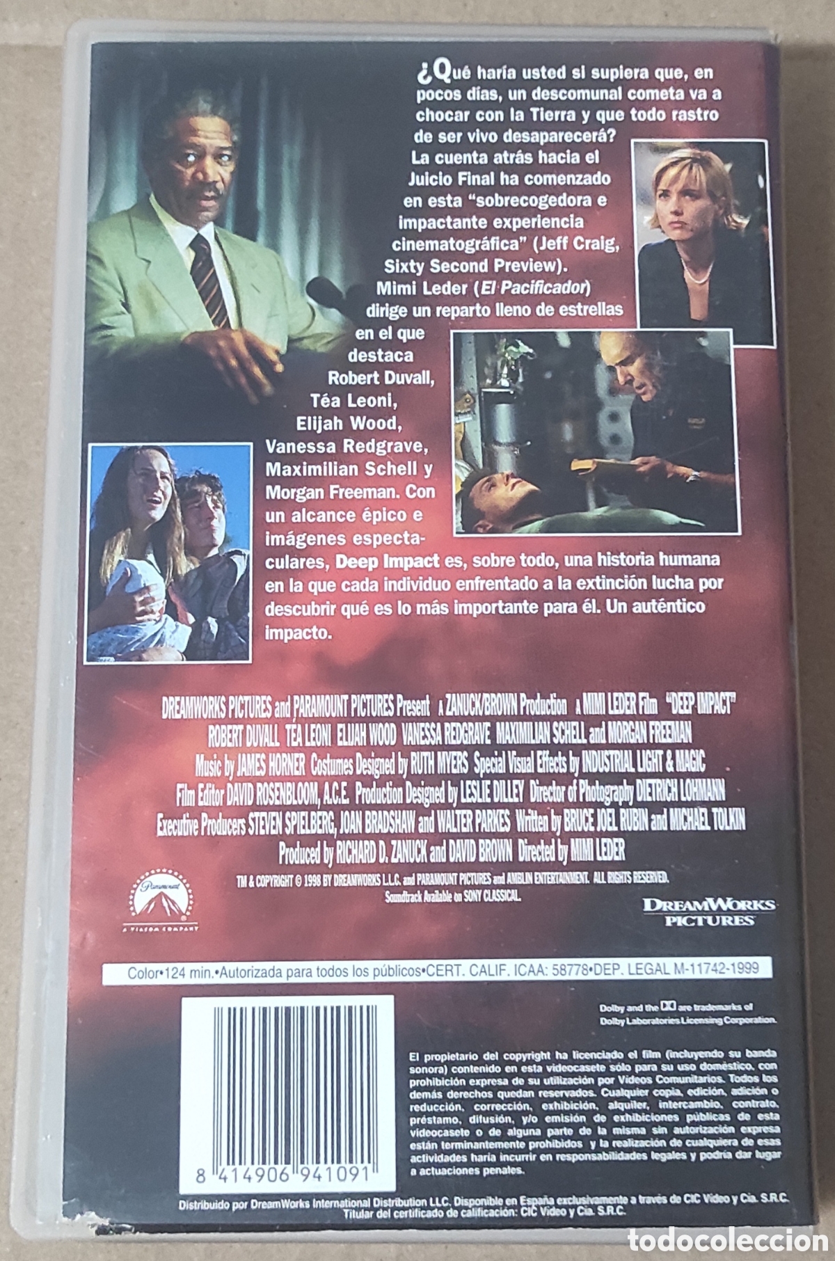 Cine: DEEP IMPACT - VHS - MORGAN FREEMAN - Foto 3