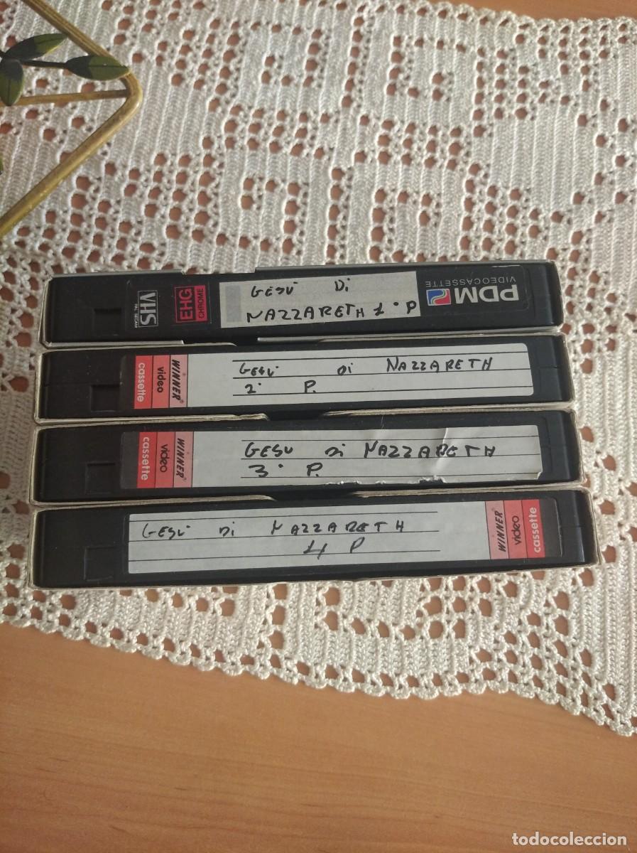 Cine: JESUS DE NAZARET 4 VHS EN ITALIANO GRABADA DE RAIUNO