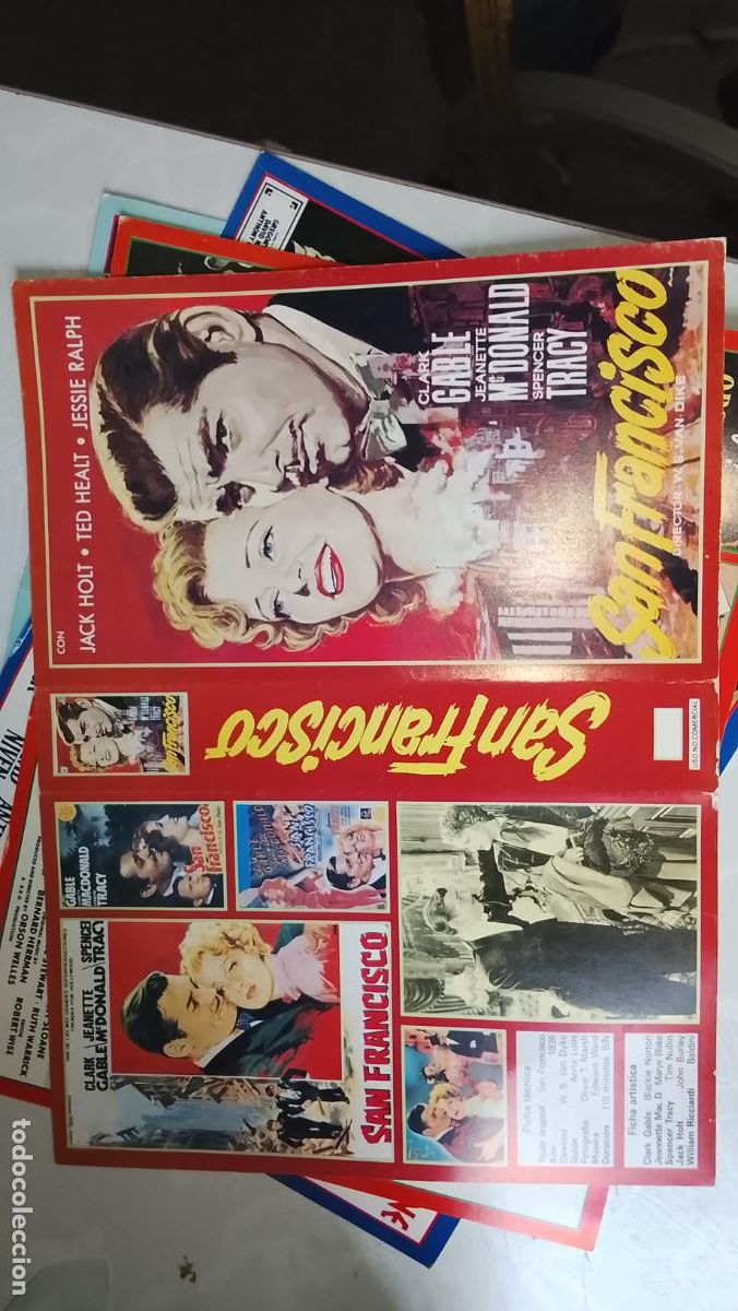 Cine: ANTIGUA CARATULA CINE PELICULA VHS - SOLO LA CARATULA SAN FRANCISCO CLARK GABLE JEANETTE MC DONALD