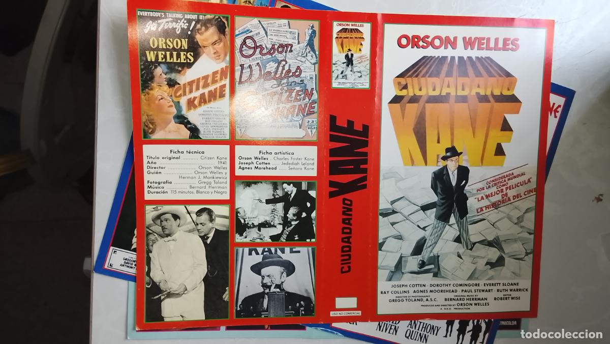 Cine: ANTIGUA CARATULA CINE PELICULA VHS - SOLO LA CARATULA - CIUDADANO KANE ORSON WELLES