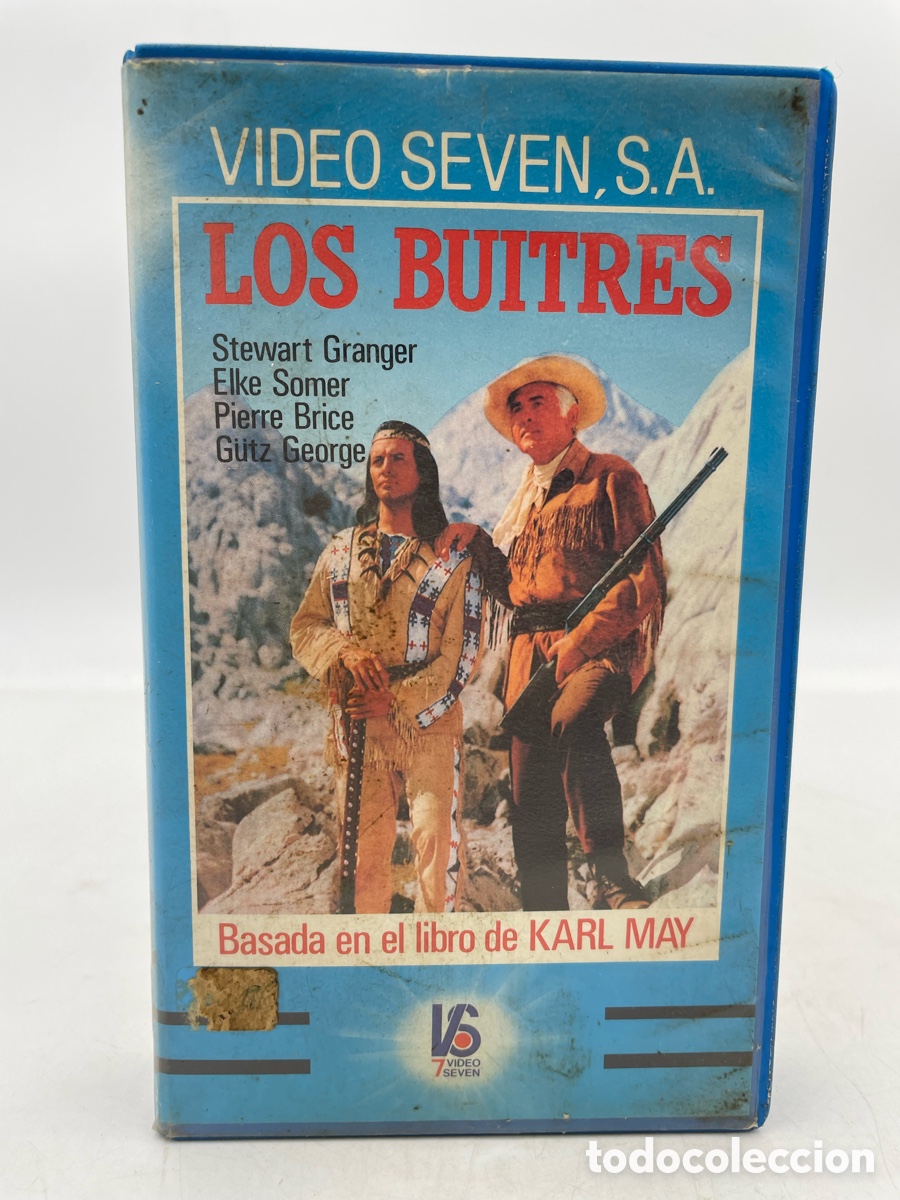 Cine: VHS pel&iacute;cula western Los buitres 1964 Stewart Granger, Pierre Brice. Alfred Vohrer.