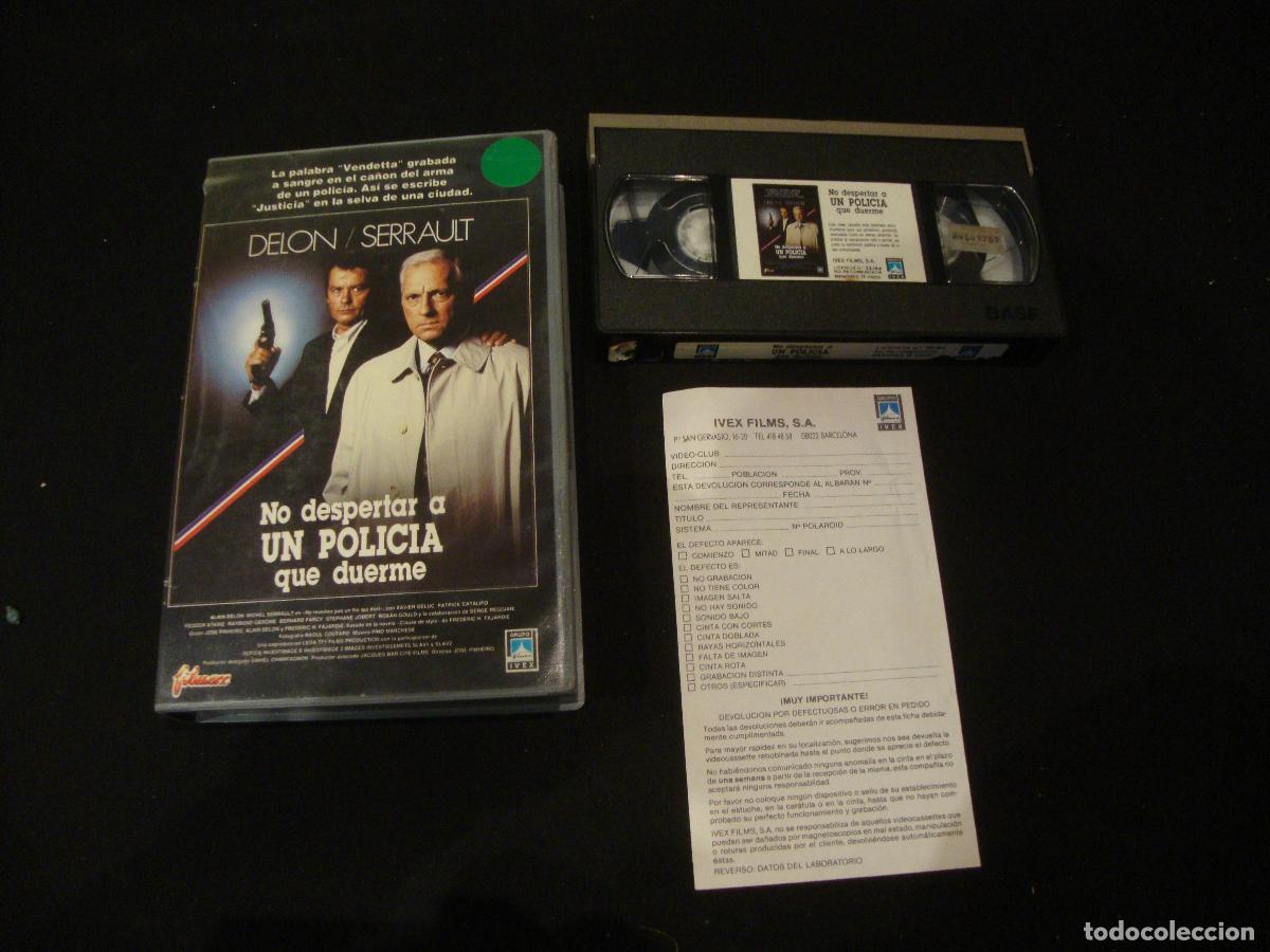 Cine: VIDEO VHS NO DESPERTAR A UN POLICIA QUE DUERME