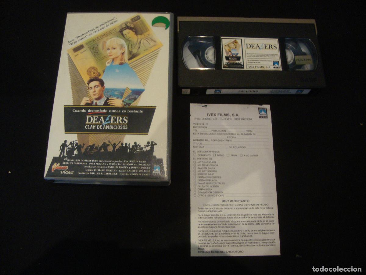Cine: VIDEO VHS DEALERS CLAN DE AMBICIOSOS