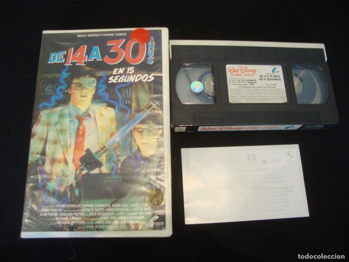 Cine: VIDEO VHS DE 14 A 30 A&Ntilde;OS EN 15 SEGUNDOS