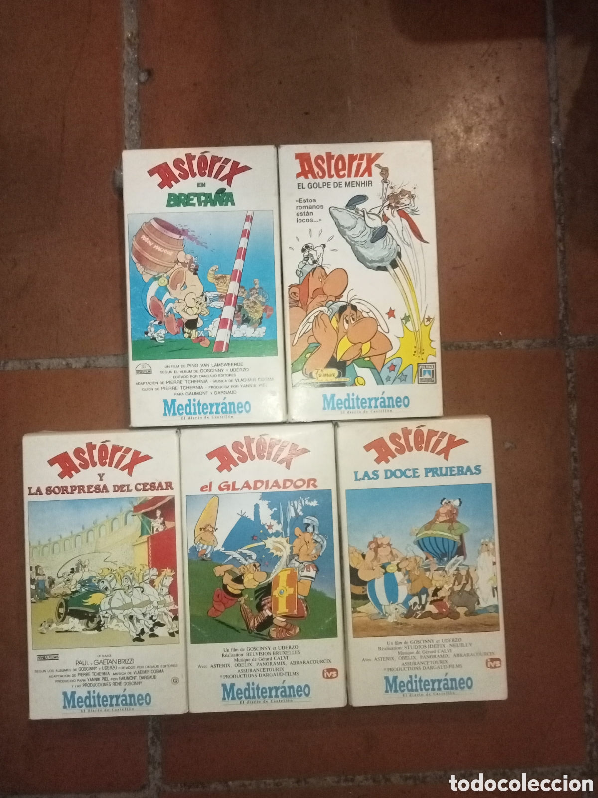 Cine: 5 VHS dibujos Ast&eacute;rix