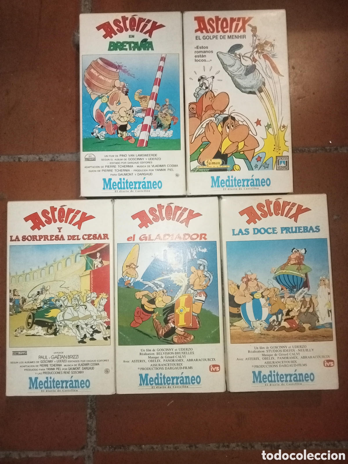 Cine: 5 VHS dibujos Ast&eacute;rix