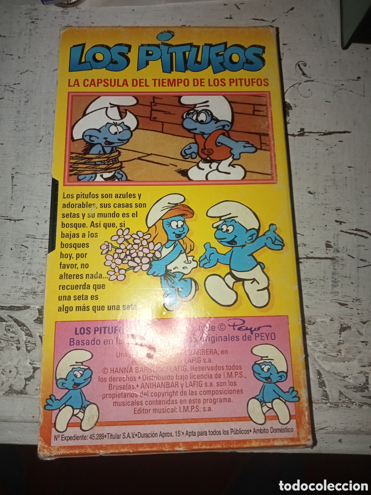 Cine: vhs la c&aacute;psula del tiempo de los pitufos - Foto 2