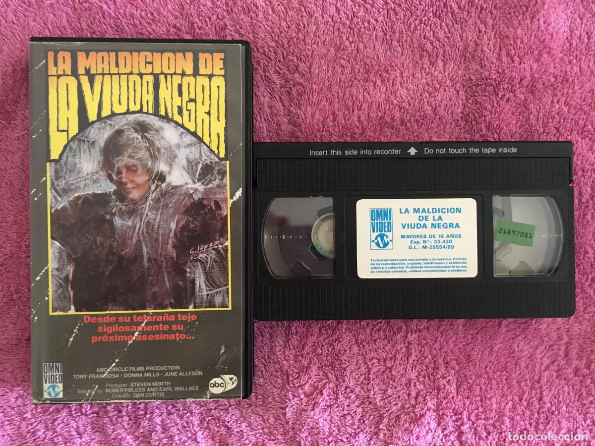 Cine: LA MALDICI&Oacute;N DE LA VIUDA NEGRA (1977) VHS OMNI VIDEO TERROR TONY FRANCIOSA DONNA MILLS