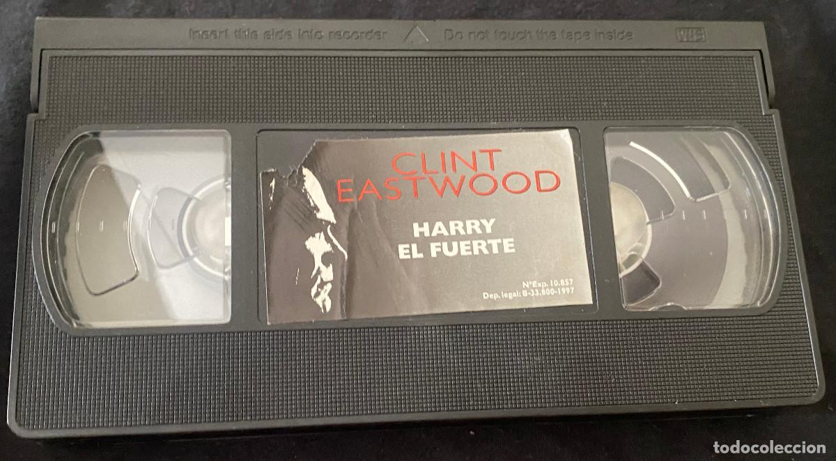 Cine: 'Harry el fuerte', con Clint Eastwood. Thriller / Polic&iacute;aca. VHS original. Sin caja. Buen estado.
