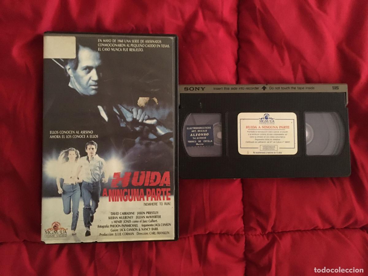 Cine: HUIDA A NINGUNA PARTE (1989) VHS VIDEOMAN DAVID CARRADINE JASON PRIESTLEY