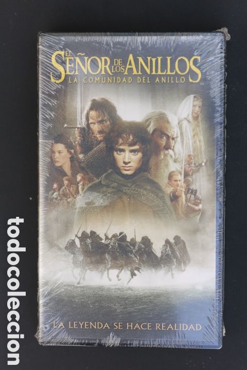 Cine: VHS precintado. EL SE&Ntilde;OR DE LOS ANILLOS. LA COMUNIDAD DEL ANILLO. Muy dif&iacute;cil. Nuevo a estrenar.
