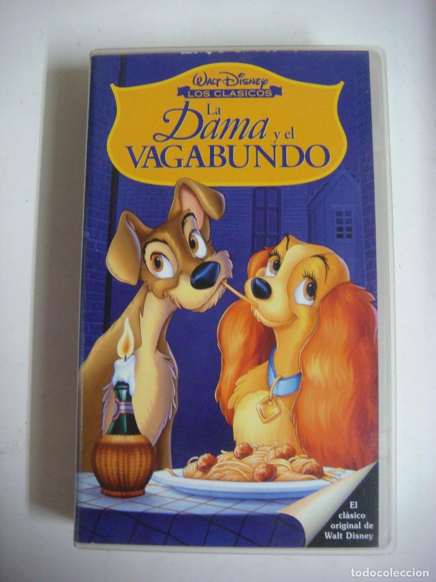 Cine: V.H.S.DE LA DAMA Y EL VAGABUNDO DE WALT DISNEY-(&)