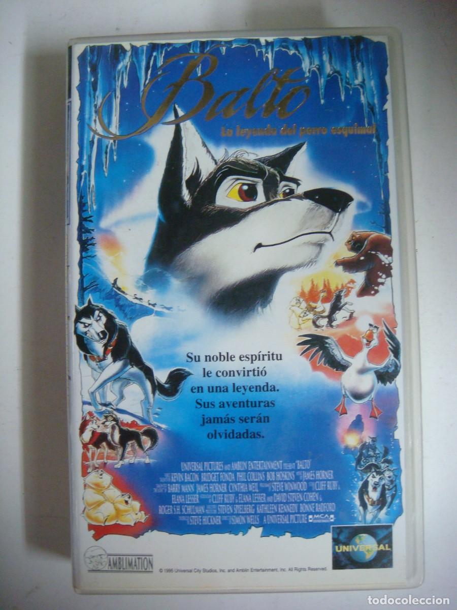 Cine: V.H.S.DE BALTO LA LEYENDA DEL PERRO ESQUIMAL-(&)