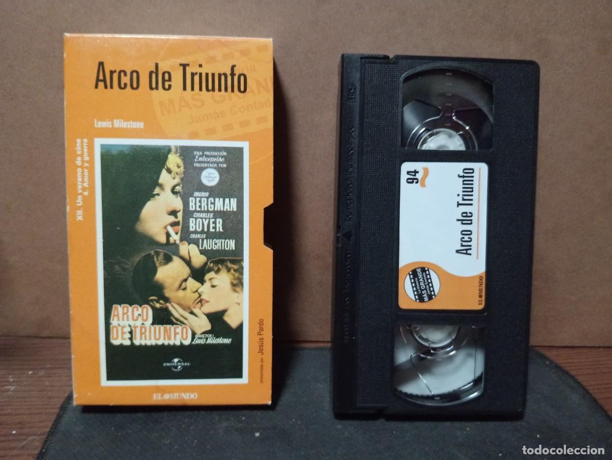 Cine: Pelicula vhs &rdquo; Arco de triunfo&rdquo; como nueva