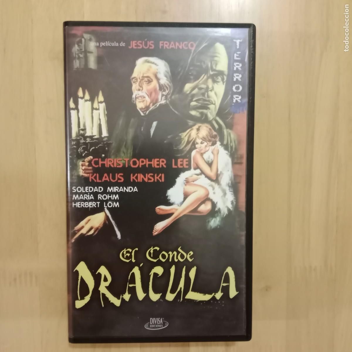 Cine: EL CONDE DRACULA - VHS - DIVISA EDICIONES - A&Ntilde;O 1970.