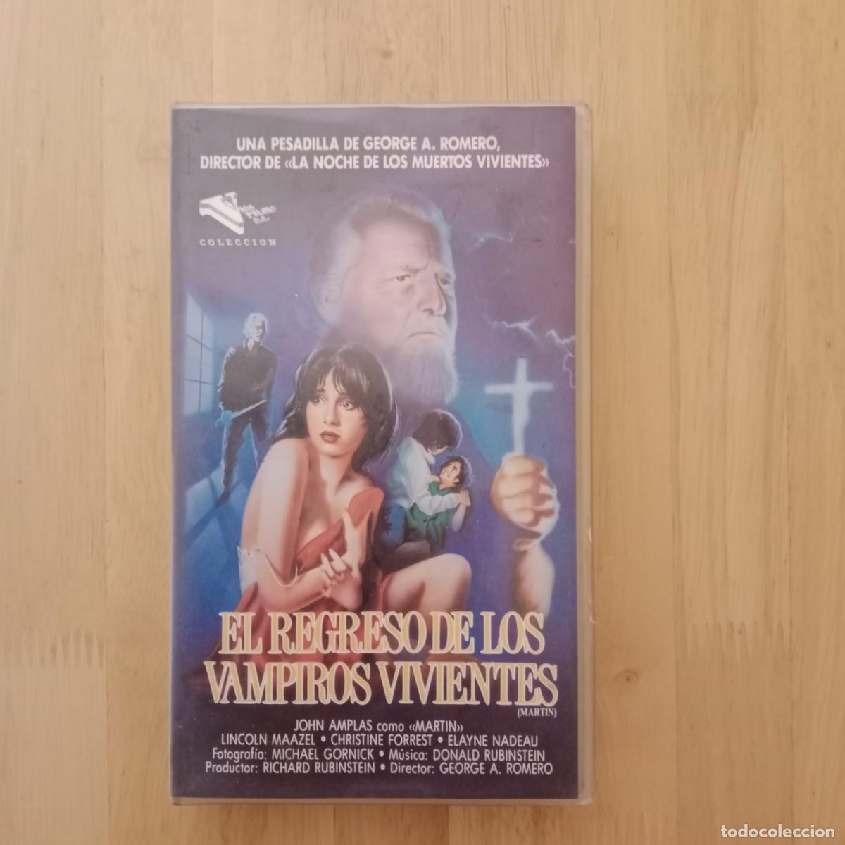 Cine: EL REGRESO DE LOS VAMPIROS VIVIENTES- VHS - GEORGE A. ROMERO - VISA FILMS S.A. - A&Ntilde;O 1991.