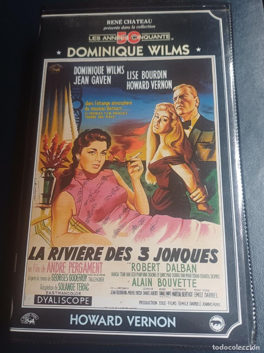 Cine: La riviere des 3 jonques. Dominique Wilms, Jean Gaven, Lise Boudin, Howard Vernon, Robert Dalban.