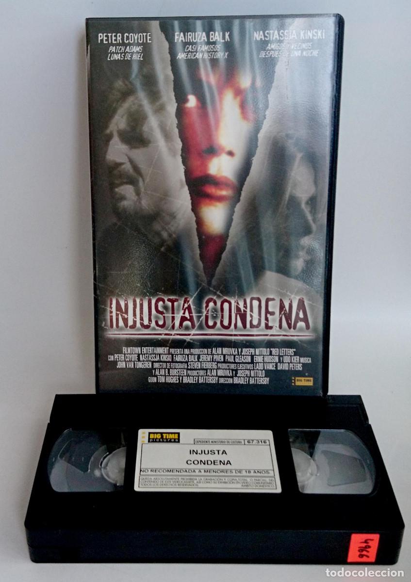 Cine: INJUSTA CONDENA EN VHS EN CAJA GRANDE