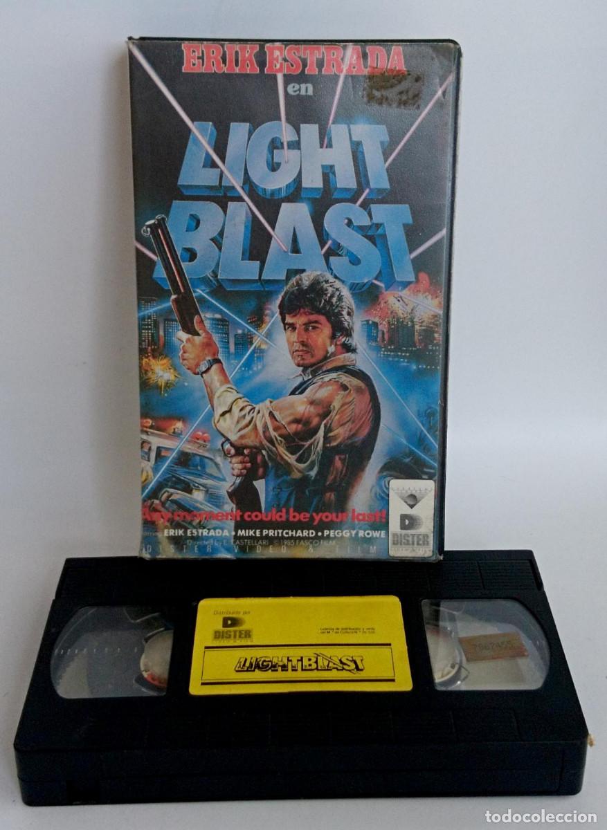 Cine: LIGHT BLAST DE ERIK ESTRADA EN VHS CON CAJA DE DISTER VIDEO & FILMS