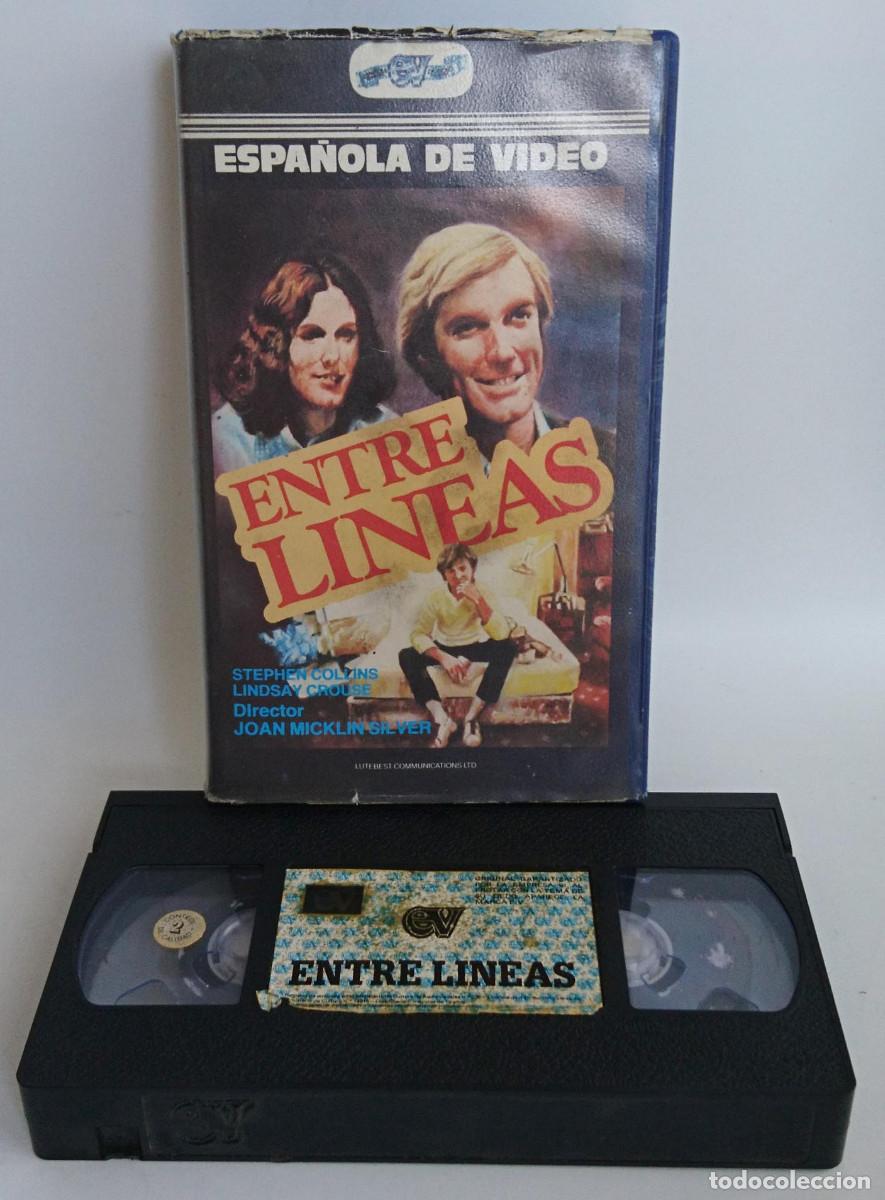Cine: ENTRE LINEAS EN VHS CON CAJA DE EV ESPA&Ntilde;OLA DE VIDEO
