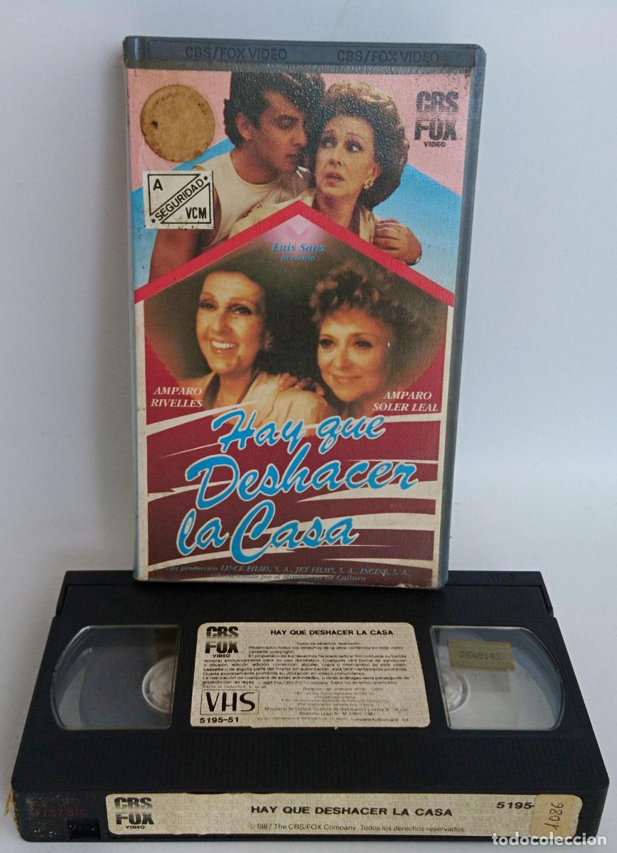 Cine: HAY QUE DESHACER LA CASA DE AMPARO RIVELLES Y AMPARO SOLER LEAL EN VHS CON CAJA DE CBS FOX