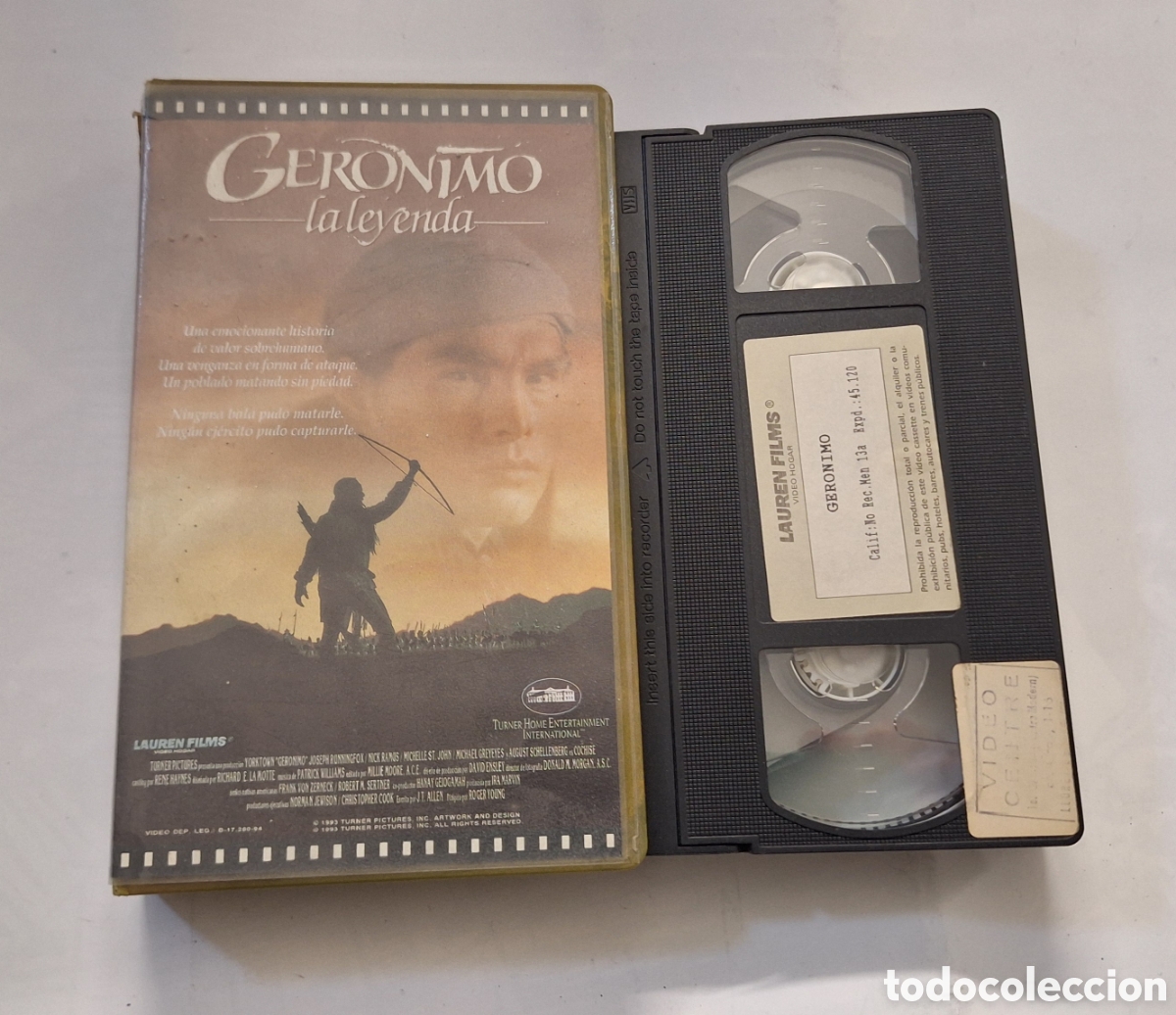 Cine: Geronimo,la Leyenda VHS Descatalogada