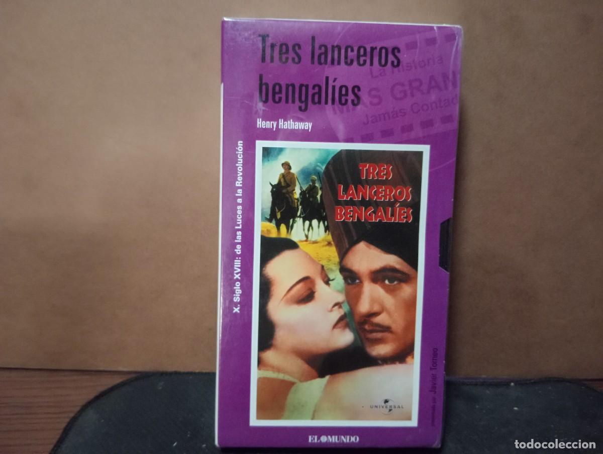 Cine: pelicula vhs &rdquo; Tres lanceros bengalies &rdquo; precintada