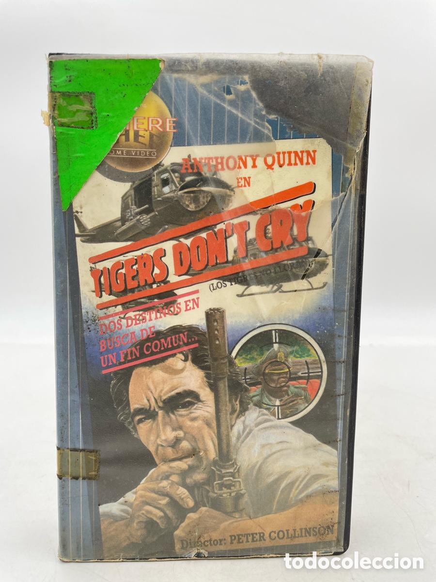 Cine: VHS Tigers Don't Cry - Los tigres no lloran. Anthony Quinn. 1977.