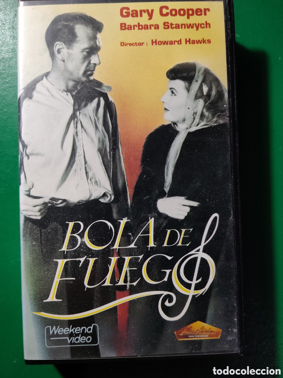 Cine: VHS VIDEO BOLA DE FUEGO Howard Hawks Gary Cooper Barbara Stanwyck Oskar Homolka Henry Travers,