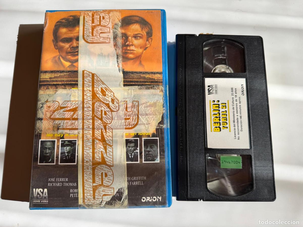 Cine: PELICULA VHS BERLIN TUNEL 21 A&Ntilde;O 198?