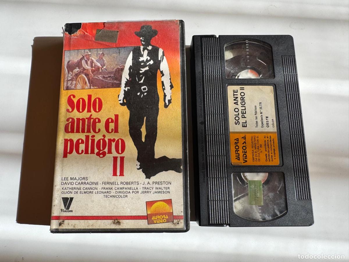 Cine: PELICULA VHS SOLO ANTE EL PELIGRO II A&Ntilde;O 1986